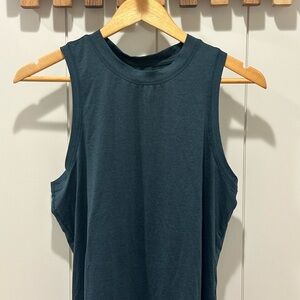 Quince Sleeveless Crewneck Tank Top - Dark Teal